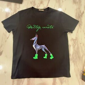 Bottega Veneta Black Crew Neck Tee